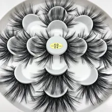 Buzzme 6D04 25 мм ресницы 6D искусственные норковые ресницы драматические 7 пар в упаковке полоски накладные ресницы шелковые ресницы