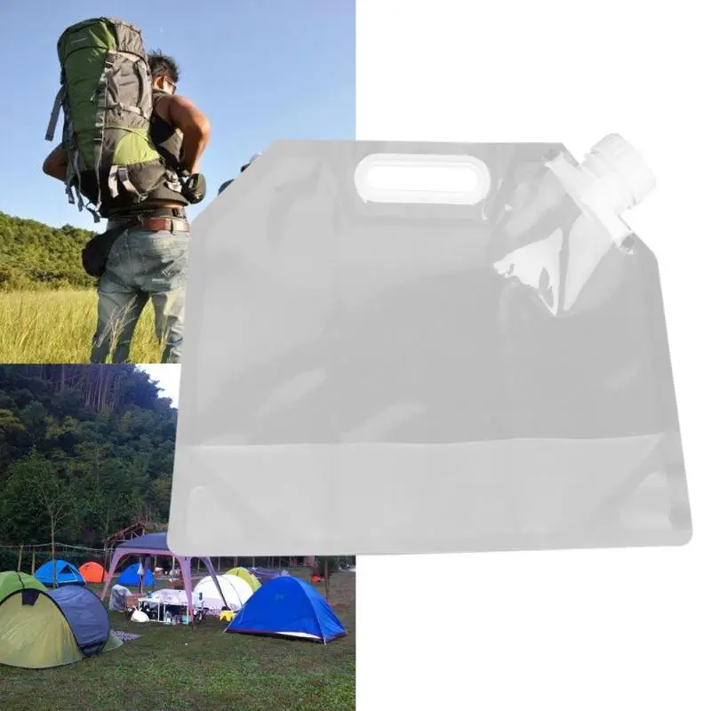 

1Pcs Portable 3L Foldable Drinking Water Bag for Outdoor Camping Hiking Riding Folding Collapsible Car Water Carrier Container