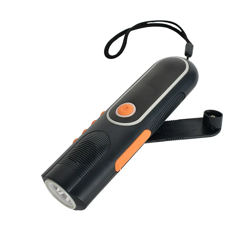 Multifunctional Radio Flashlight Portable Outdoor Supplies Hand Power Generation FM Radio USB Charging
