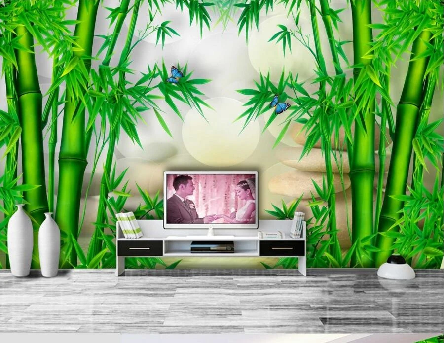 カスタム壁紙papel デ Parede 竹3d中国壁紙壁画 リビング ルーム の テレビ ソファ の背景寝室の壁紙3 D Wallpaper Bmw Wallpaper Classicwallpaper On The Wall Aliexpress