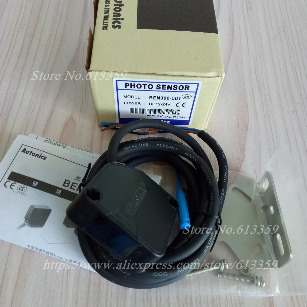 12-24 VDC AUTONICS BEN300-DDT Sensor Light & Dark On Diffuse Reflective Photo NPN & PNP Output 12-24 VDC AUTONICS BEN300-DDT Sensor Light & Dark On Diffuse Reflective Photo NPN & PNP Output