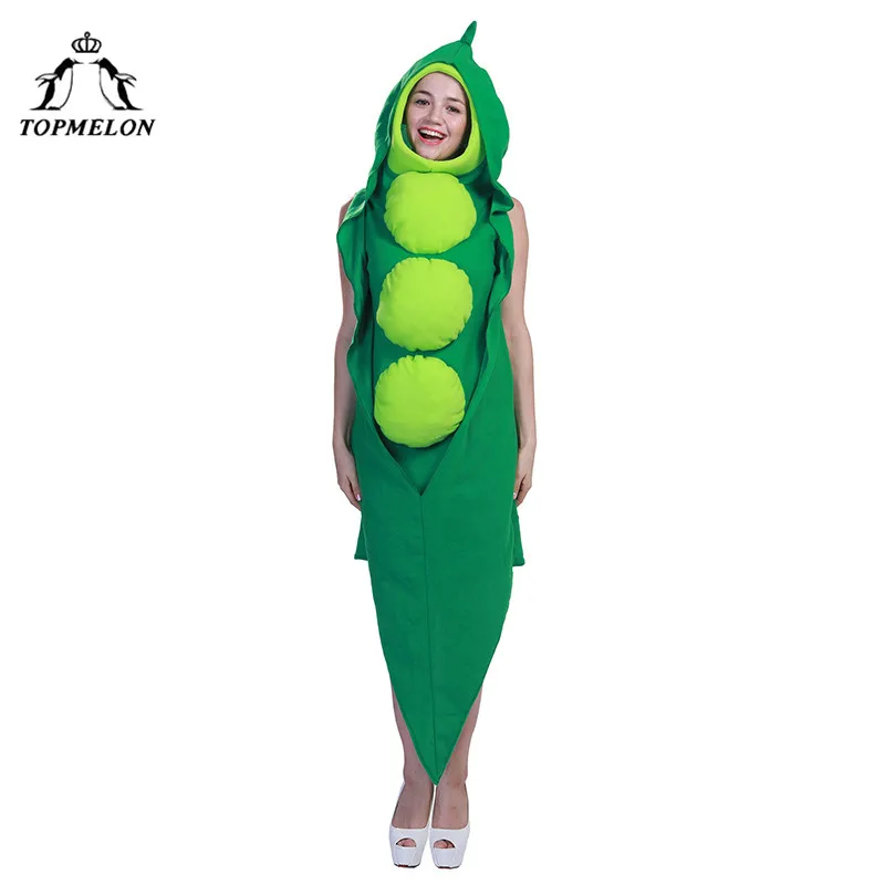 TOPMELON Unisex Cosplay Green Beans One Piece Jumpsuit ...