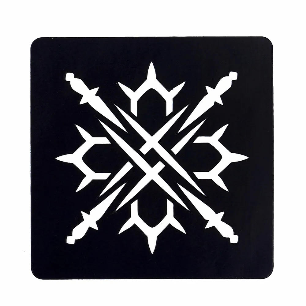 1pc Body Art Airbrush Paint Tattoo Stencil Sharp Cutlery Design Small Henna Indian Tatoo Sticker Stencil for Lady Waterproof G11