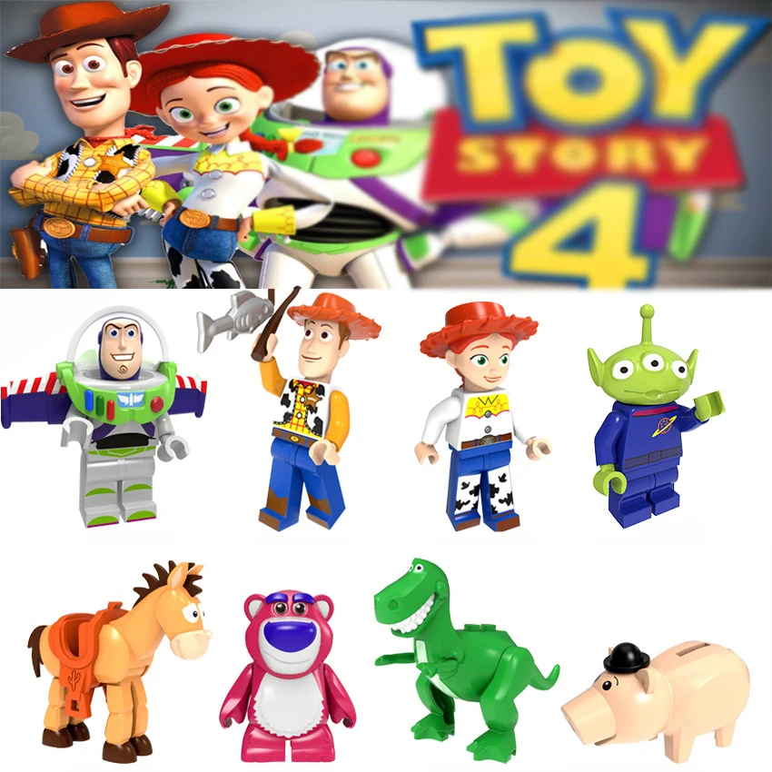 

Legoing Toy Story Figures Gremlins Gizmo Stitch Buzz Lightyear Woody Alien E.T. With Elliot Building Blocks Friends toys Bricks