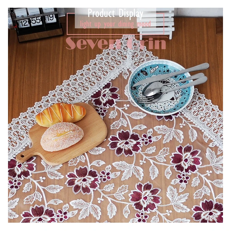 transparent organza embroidered tablecloth (2)