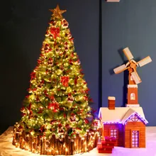 2,1 м-3,0 м Роскошная Рождественская посылка, Рождественская елка, сосновые иголки, шишки, большие украшения для торгового центра, украшения для отеля