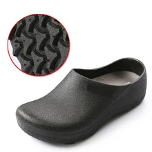 Non-slip Chef Shoes Hotel Kitchen Slippers Casual Flat Work Shoes Unisex Breathable Resistant Kitchen Cook Working Shoes
