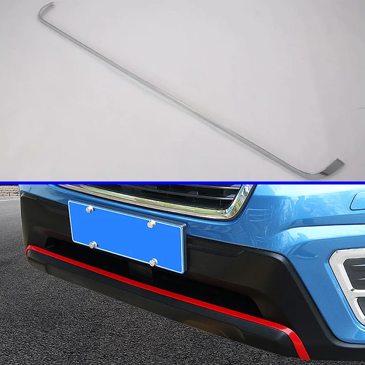 Для Subaru Forester SK декоративные аксессуары перед планкой бампер крышка Щит отделка Литье Нижняя решетка автомобиля Стайлинг