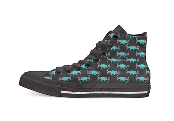 

get over it Design breathable Casual High Top lace-up Canvas shoes sneakers For Drop shipping