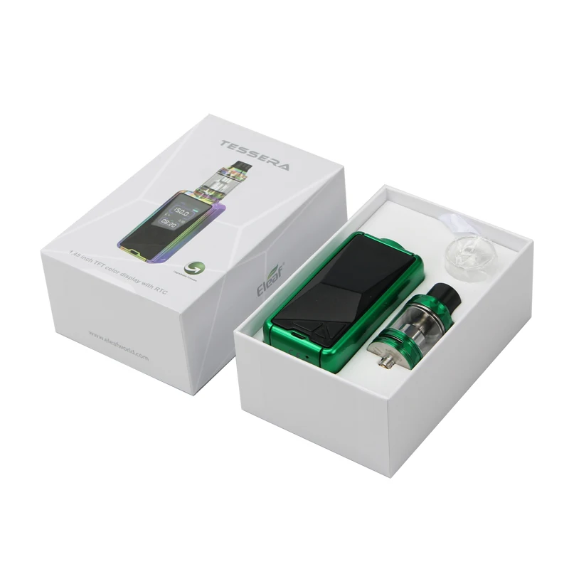 Electronic Cigarette Eleaf TESSERA with ELLO TS 4ML Tank Kit 150W TESSERA Box MOD Vape 3400mah Battery HW1 HW2 Vaporizer 04