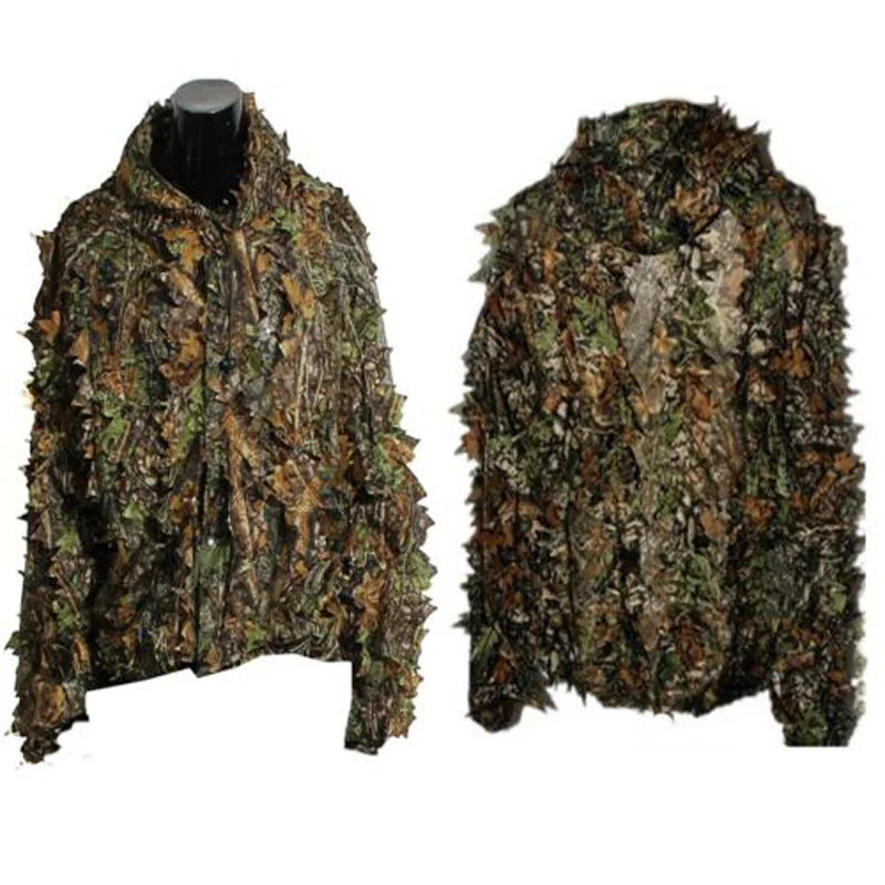 3D maple leaf Bionic Ghillie suit Camouflage Camo Jungle Birding Clothes for Hunting