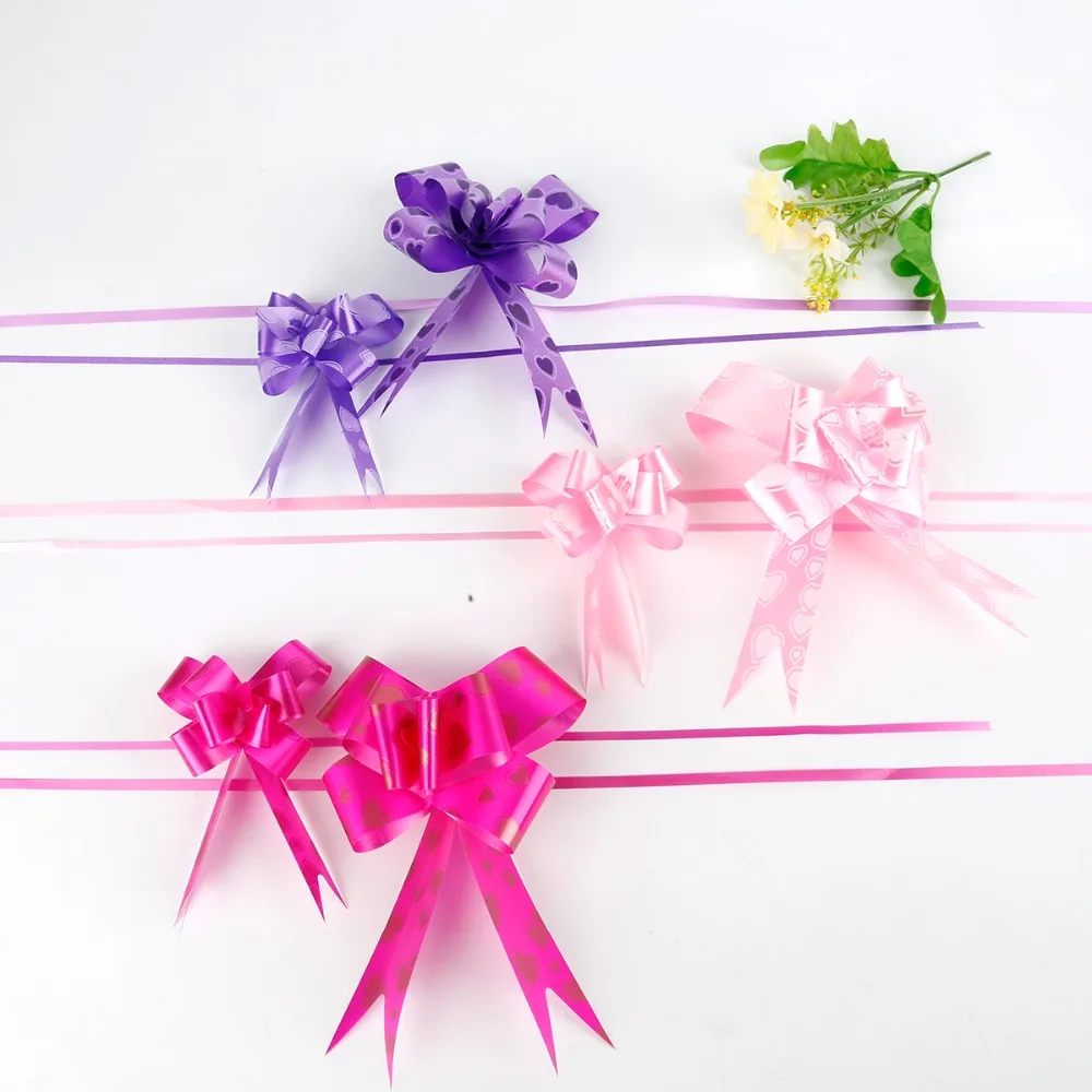 Wholesale 10pcs/lot Pull Bow Ribbons Wrist Corsage 4 colors Wrapping