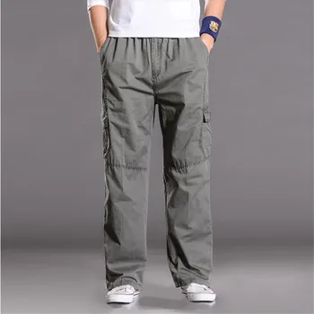 

6Xl Plus Size Overalls Men Casual Loose Mens Baggy Cargo Pants New Arrival Multi Pocket Hip Hop Trousers A938