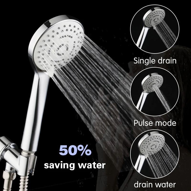 

Shower Head Set rainfall Water Saving shower head high pressure shower heads handhold for bathroom shower hose