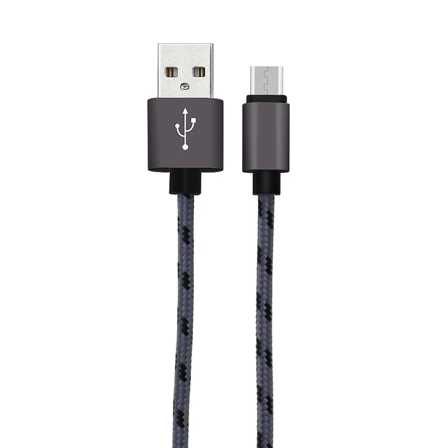 2M Knitting Micro USB Data Sync Charging Cable For Samsung Galaxy S6/S6