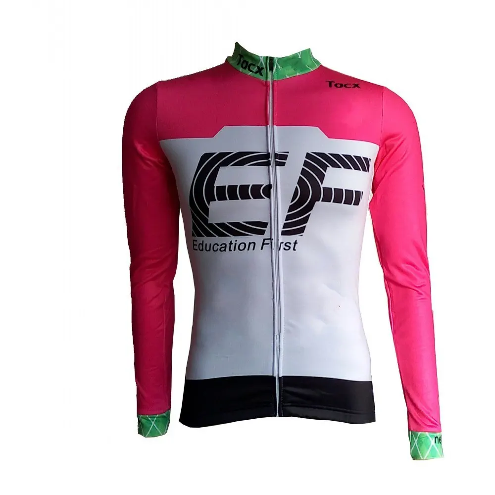 2018 pro Team EF breathable Ropa Ciclismo long sleeve cycling jersey