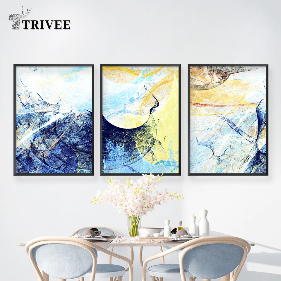 

Home Decoration Print Canvas Abstract Modern Oil Painting Art Print Waterproof Posters Picture For Kids Room Home Decoration