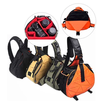 

Waterproof DSLR Camera Bag For SONY ILCE-7 A77 A77II A99 A7R Alpha A7RII Nikon D5500 D3400 Canon 750D 5DIV Camera Triangle Case