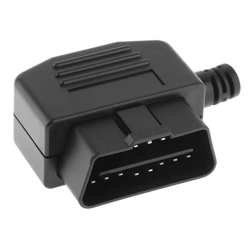 

Portable OBD-II L Type 16 Pin Male Car Connector Wire Sockets Connector Plug with Shell and Screw