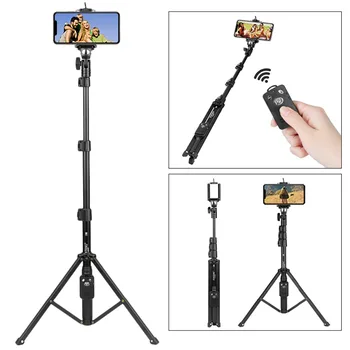 

Yunteng 1388 Selfie Stick Phone Holder With Wireless Bluetooth Remote Control Portable Tripod Mount for Smartphone Youtube Vlog