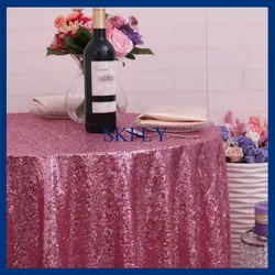 SQ006A оптовая продажа низкая цена элегантный beade Свадебные розовые блесток скатерть