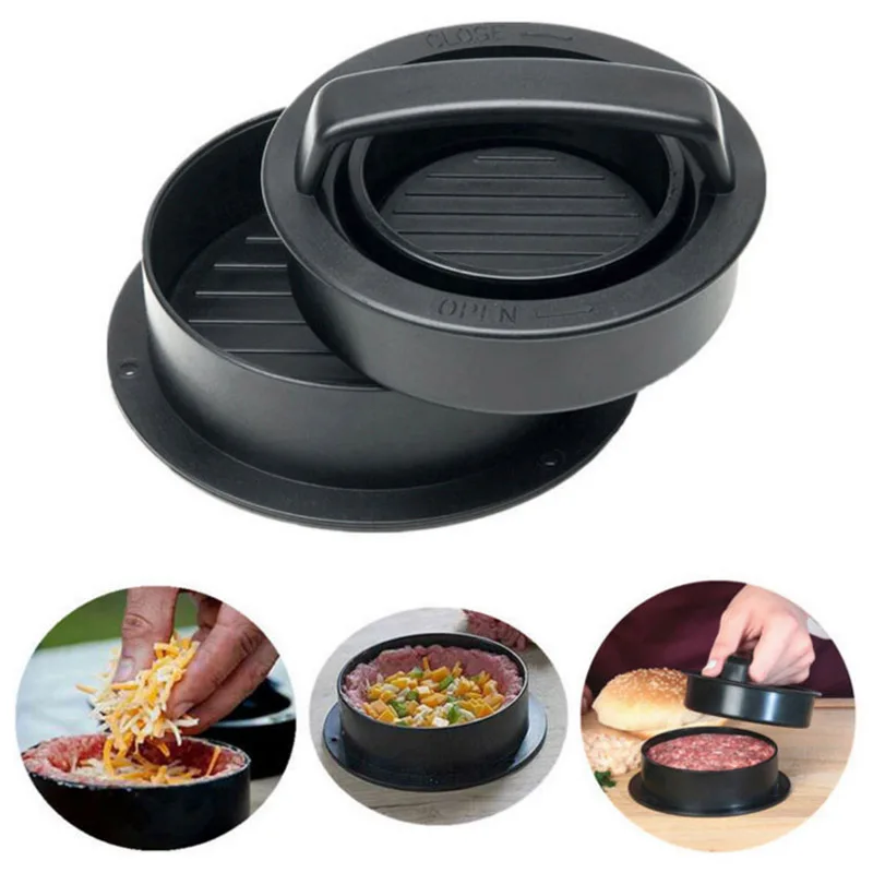 

Hamburger Meat Production Pressure Grill BBQ Patty Maker Juicy Machine DIY Kitchen Gadgets Kitchen Tools Burger Press