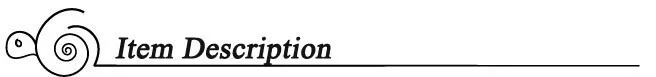 item description
