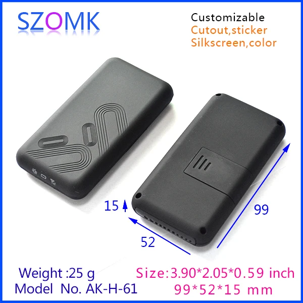 

szomk diy new enclosure electronics plastic case (4 pcs) 99*52*15mm handheld electrical control box, plastic instrument sensor