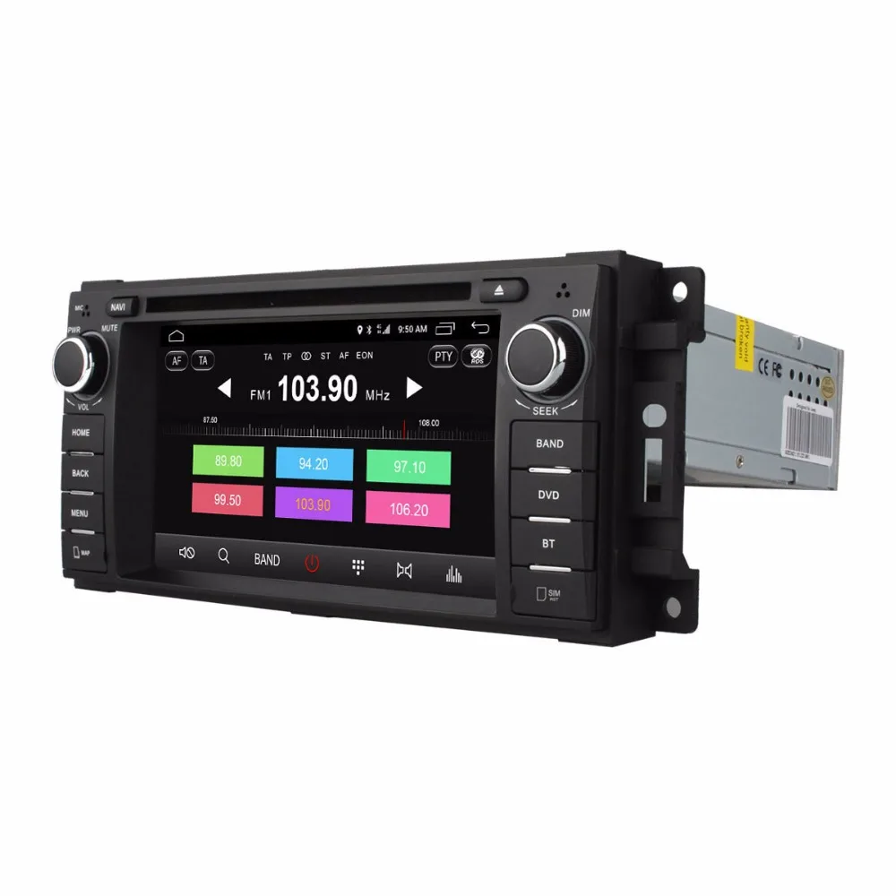 Perfect Android 6.0 8 Octa Core 2GB RAM Car DVD GPS Radio Player For Jeep Commander 2008-2010 Compass 2009-2013 Grand Cherokee 2008-2013 4