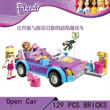 DIY Educational Toys for children CHINA brand L3183 girl open car Blocks self locking bricks Compatible