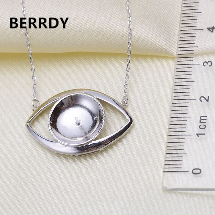 925 Sterling Silver Fashion Pearl Necklace Mounting, Necklace Settings