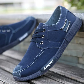 

Men Sneakers 2019 Summer Men Casual Shoes Denim Canvas Men Shoes Zapatillas Hombre Deportiva Breathable Lace-Up Men Loafers