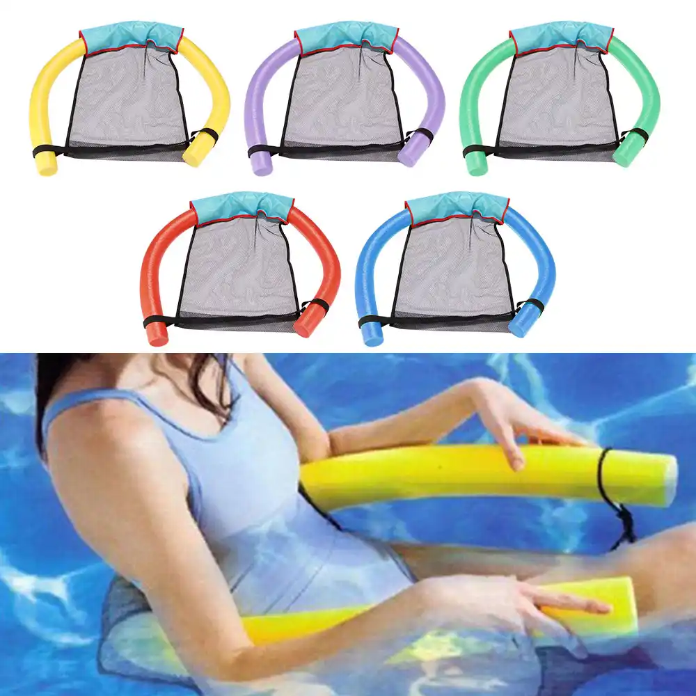 Mesh Float Chair Net Polyester Floating Pool Noodle Net Sling For Swimming Pool Party Kids Adult Bed Seat Water Relaxation Aliexpress