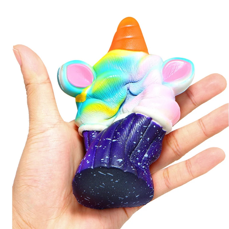 Jumbo Galaxy Красочные Единорог Мороженое Мягкий медленно поднимающийся мягкий