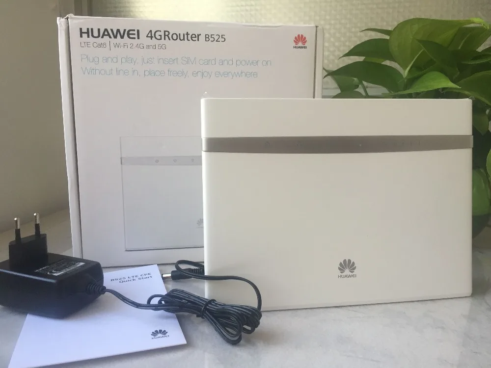 Открыл Huawei b525 4 г LTE cat6 300 м Беспроводной маршрутизатор 4 X RJ45 Gigabit Ethernet порты 1 WLAN