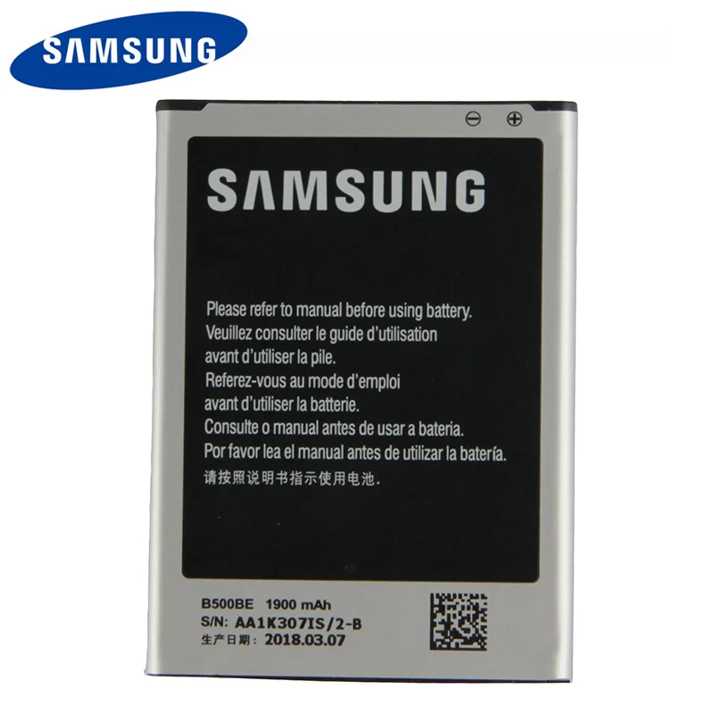 

Original Samsung B500BE Battery For Samsung GALAXY S4 Mini NFC Project J Mini i9190 i9192 i9198 i9195 1900mAh