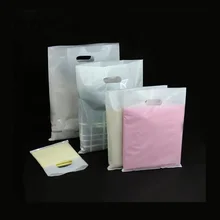 50 шт/партия Пользовательские печати логотипа толстые белые пластиковые сумки ювелирные изделия/одежда подарок поли пластиковые упаковочные сумки с ручками