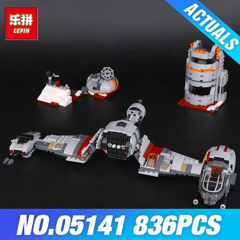 

Lepin 05141 Star Plan 75202 Defense Of Crait Wars Set Model Building Blocks Bricks DIY Educational Toys Children Christmas Gifts