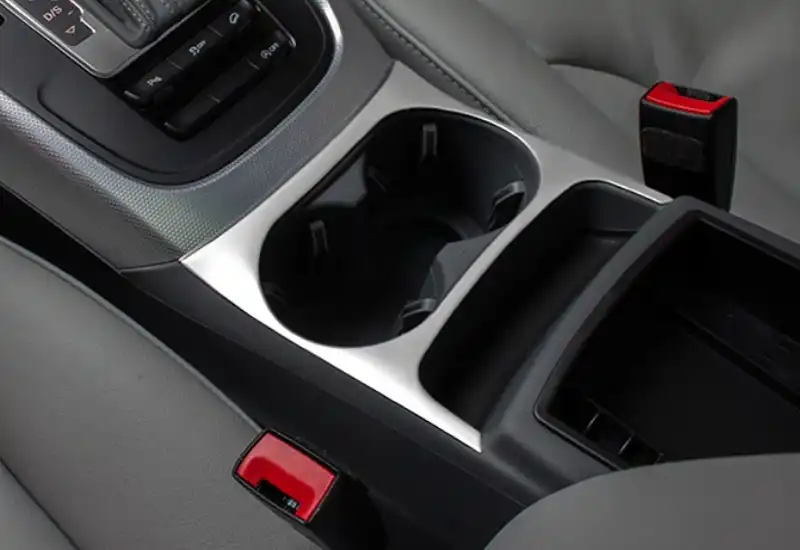Interior Matte Chromed Water Cup Holder Frame Cover Trim For Audi Q5