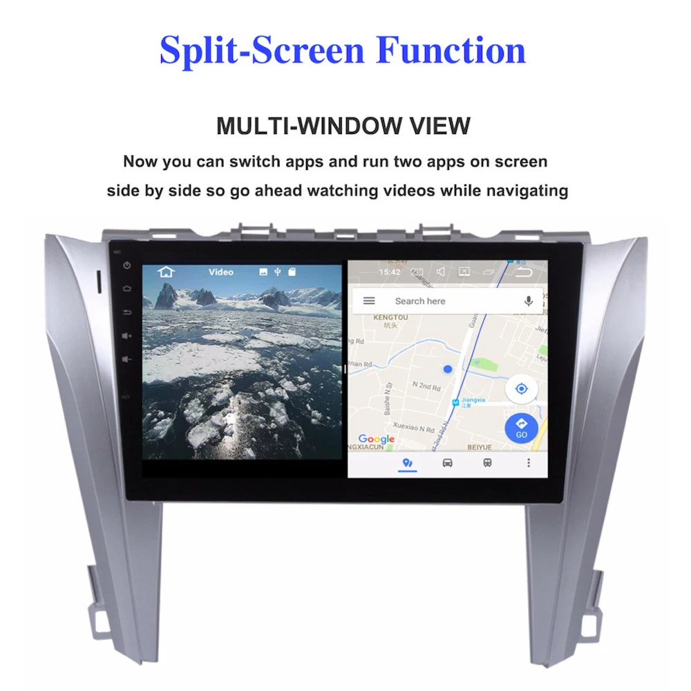 Top 10.2" IPS 2 din Android Car GPS Navi for Toyota Camry V55 2015 2016 Multimedia Autoradio Navigation head unit 4G 32G PX5 8-Core 5