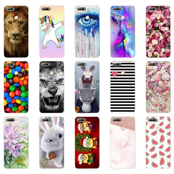 

S Silicon case for huawei Y6 Prime 2018 case Super cat Painting Soft TPU Back Cover for huawei Y6 Prime 2018 full 360 shockproof