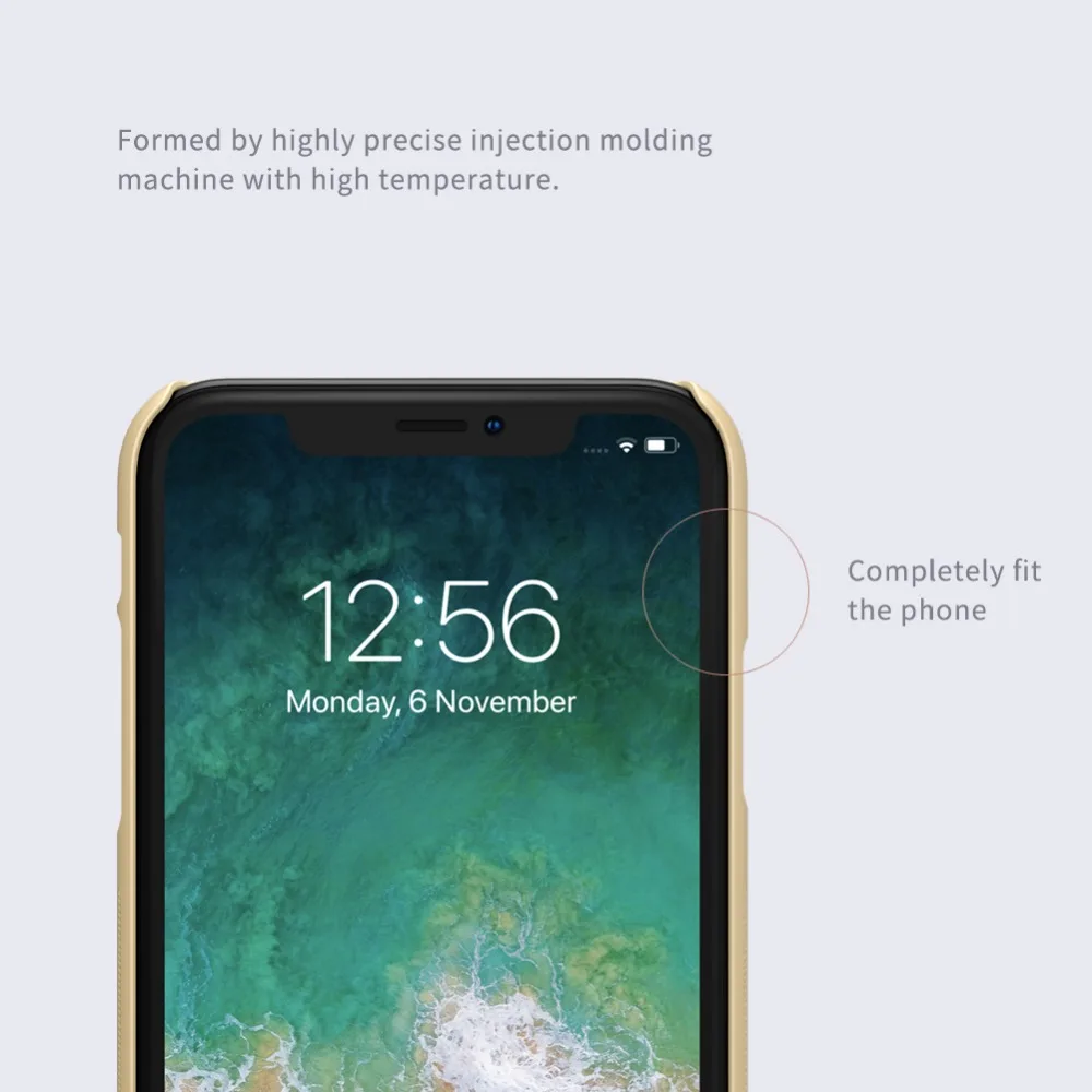 Для iPhone X/XR/XS Max Nillkin матовая жесткая задняя крышка из ПК чехол для iPhone XS Plus матовый чехол для телефона 6,1 6,5 подарок держатель для телефона