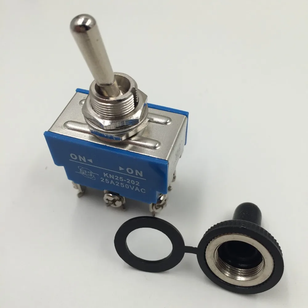 AC 250V 25A Amps 6 Screw Terminals On/On DPDT Toggle Switch with
