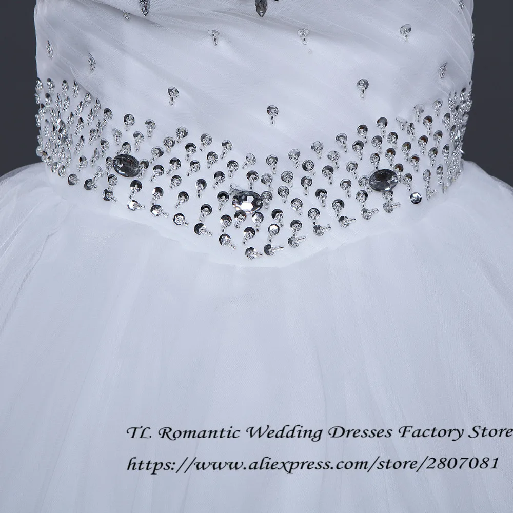 Свадебные платья без бретелек с блестками, недорогие белые летние стильные платья для невесты, платья принцессы, Vestidos De Novia MY228