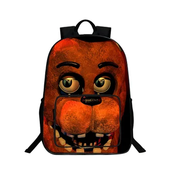 

BAOBEIKU 3D Backpacks Five Nights at Freddy Charaters Printing Cool Children SchoolBags For Girls Boys Men Book Bag Kids Bags
