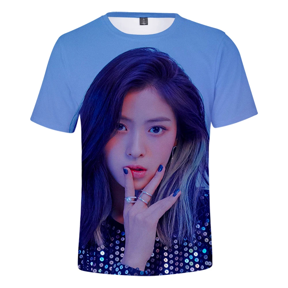 Новый дизайн 2019 3D футболка с персонажем корейский шик Idol singer'steamitzy девочка