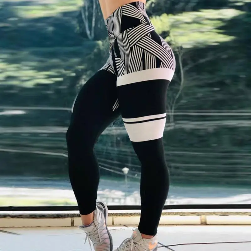 GearMeeUp Two Tone High-Waisted Sports Leggings