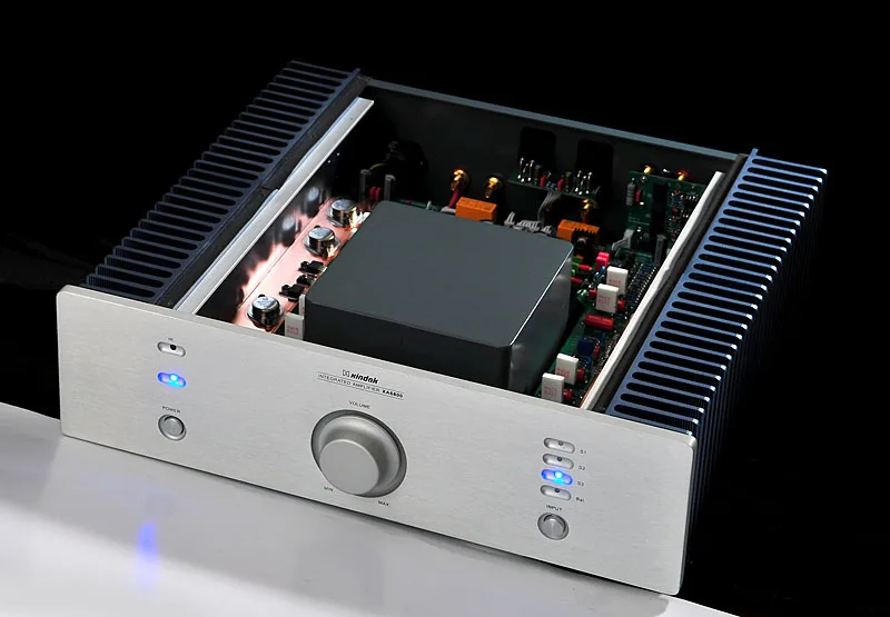 I-020 HiFi аудио XA6800(08) двухканальный Интегрированный усилитель 3* RCA, 1* XLR 80 Вт/8 Ом Серебряный