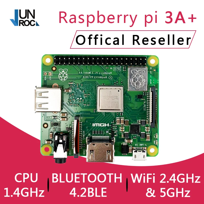  Raspberry Pi 3 Model A+ Plus Pi 3A+ with 2.4G & 5G WiFi 4.2 Bluetooth 4 core 1.4G CPU