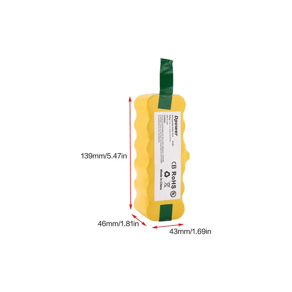 Долгий срок службы 14,4 В 6000 мАч Ni-MH Перезаряжаемые Батарея Замена Батарея подходит для Irobot Roomba пылесос